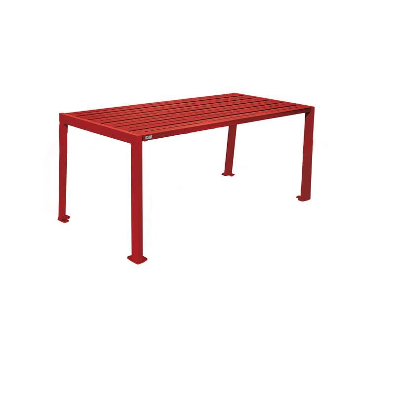 Tisch aus Stahl - verzinkt und beschichtet - 750 x 1.800 x 798 mm (HxBxT) - Farbe enzianblau