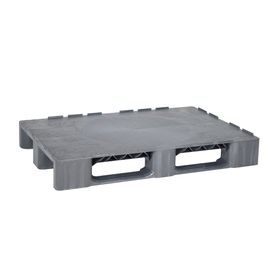 Kunststoff Palette mit Rand - Polyethylen (PE-RE) - Traglast 2.500 kg - 165 x 800 x 1.200 mm (HxBxT)