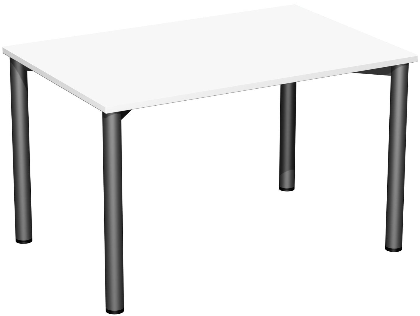 Schreibtisch - 4-Fuß Flex - Bürotisch - 720 x 1.200 x 600 mm (HxBxT) - Gestell anthrazit - Ahorn