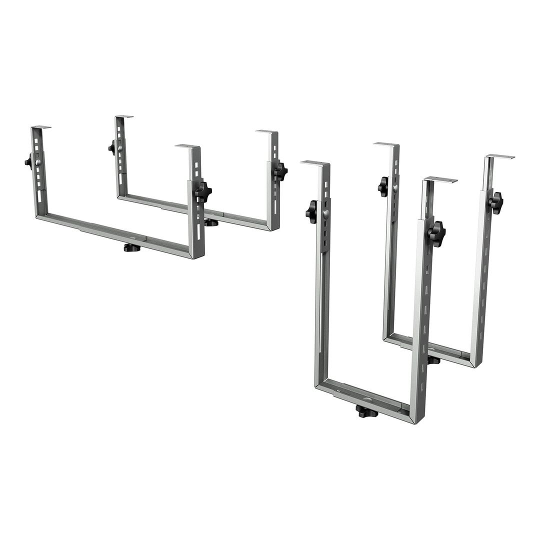 Computerhalterung - Computergehäuse-Halterung - verstellbar - schwarz - Stahl - max. 250 x 460 mm (BxH) vertikal - max. 600 x 310 mm (BxH) horizontal