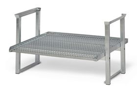 Stapelregal mit Gitterrost für Kleingebinde - Fachbreite 1.235 mm - Fachlast 850 kg - verzinkt