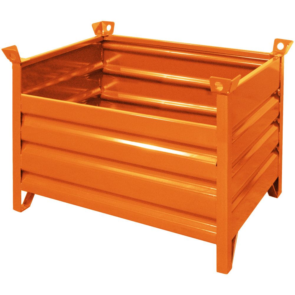 Eichinger Vollwand-Stapelpalette, klappbar, Maße: 750 x 1.000 x 1.500 mm, Traglast 1.500 kg, 3-fach stapelbar, Inkl. Kranösen, Farbe anthrazitgrau