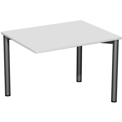 Schreibtisch - 4-Fuß Flex - Bürotisch - 720 x 1.000 x 800 mm (HxBxT) - Gestell anthrazit - Ahorn