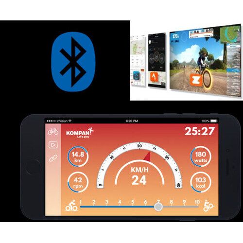 Crosstrainer Pro Touchscreen, Ausdauer, Gesäßmuskel, Bluetooth, 7 Zoll LCD Farbtouchscreen, Elektromotor, Maße: 1.750 x 830 x 1.790 mm (HxBxT), Orange