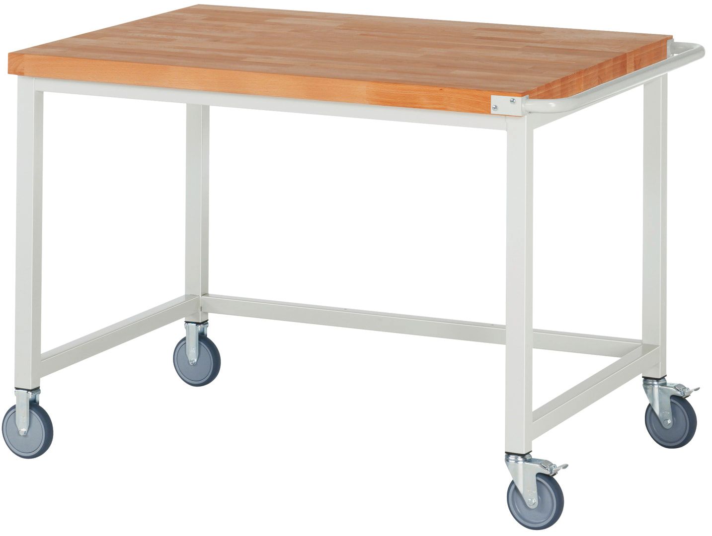 Mobile Werkbank - 880 x 1.250 x 900 mm (HxBxT) - Traglast 450 kg - Buche - Anthrazitgrau