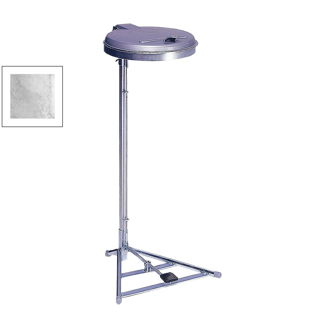 Müllsackständer mit Fußpedal - für 120 l Kunststoffsäcke - 1.000 x 490 x 490 mm (HxBxT) - enzianblau