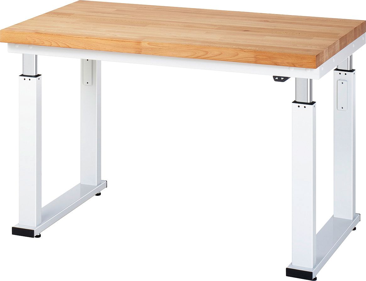 Arbeitstisch - elektrisch höhenverstellbar 740 - 1.140 mm - 1.250 x 700 mm (BxT) - Traglast 600 kg - Buche