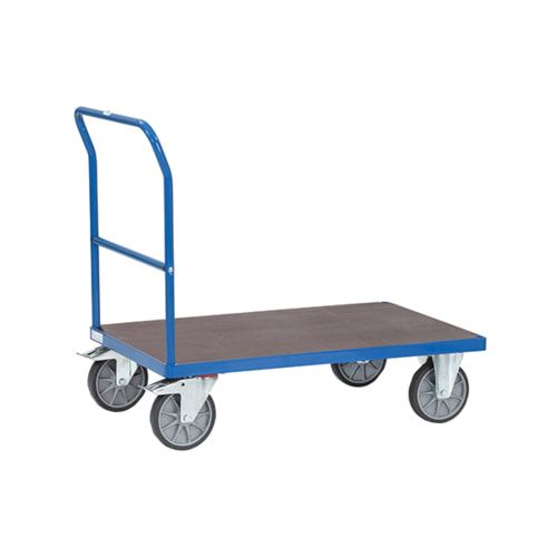Fetra - Schiebebügelwagen - Hart-PVC-Platte - 500 kg Traglast - Ladefläche 500 x 850 mm - Bügel umsetzbar