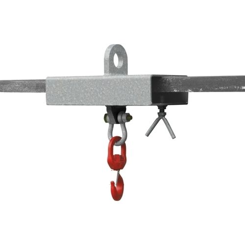 Eichinger Lasthaken für Stapler/Kran für 1 Staplerzinken, Zinken-QS 200 x 80 mm (BxH), 510 x 210 x 400 mm (HxBxT), Gewicht 15 kg, Farbe anthrazitgrau