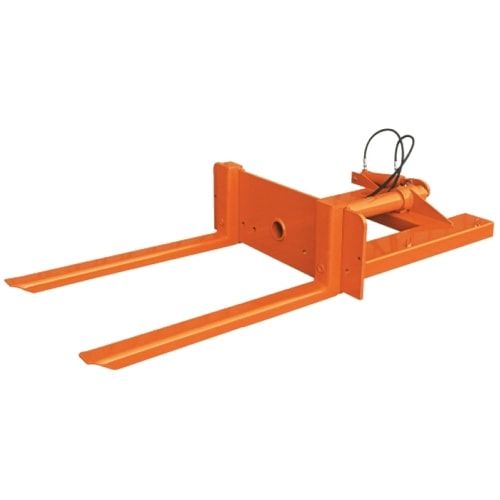 Behälterkipper für Gabelstapler, hydraulisch, verstellbare Zinkenbreite bis 1.125 mm, Kettensicherung, Traglast 1500 kg, Farbe anthrazitgrau