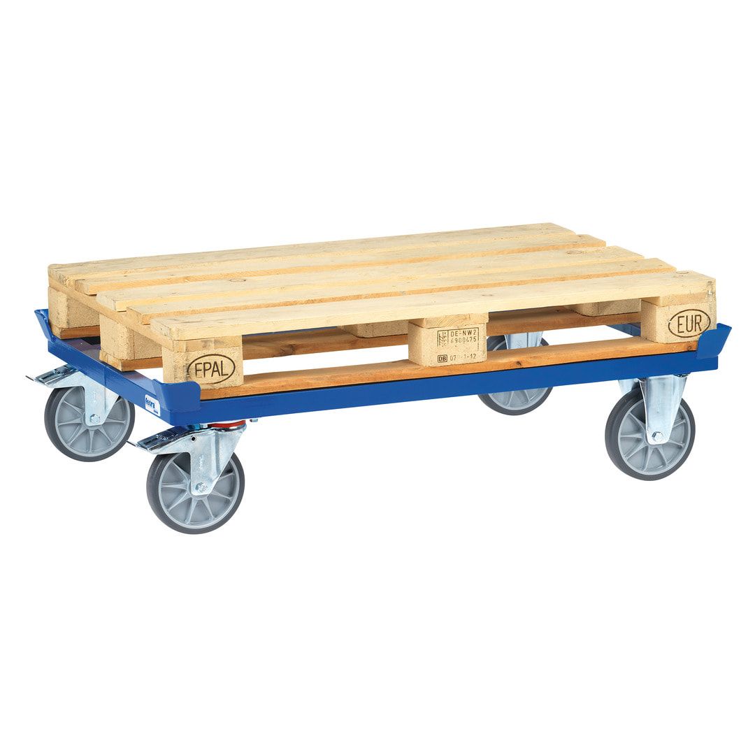 Fetra Palettenfahrgestell - Tragkraft 750 kg - 329 x 1.055 x 1.255 mm (HxBxT) - TPE Rollen