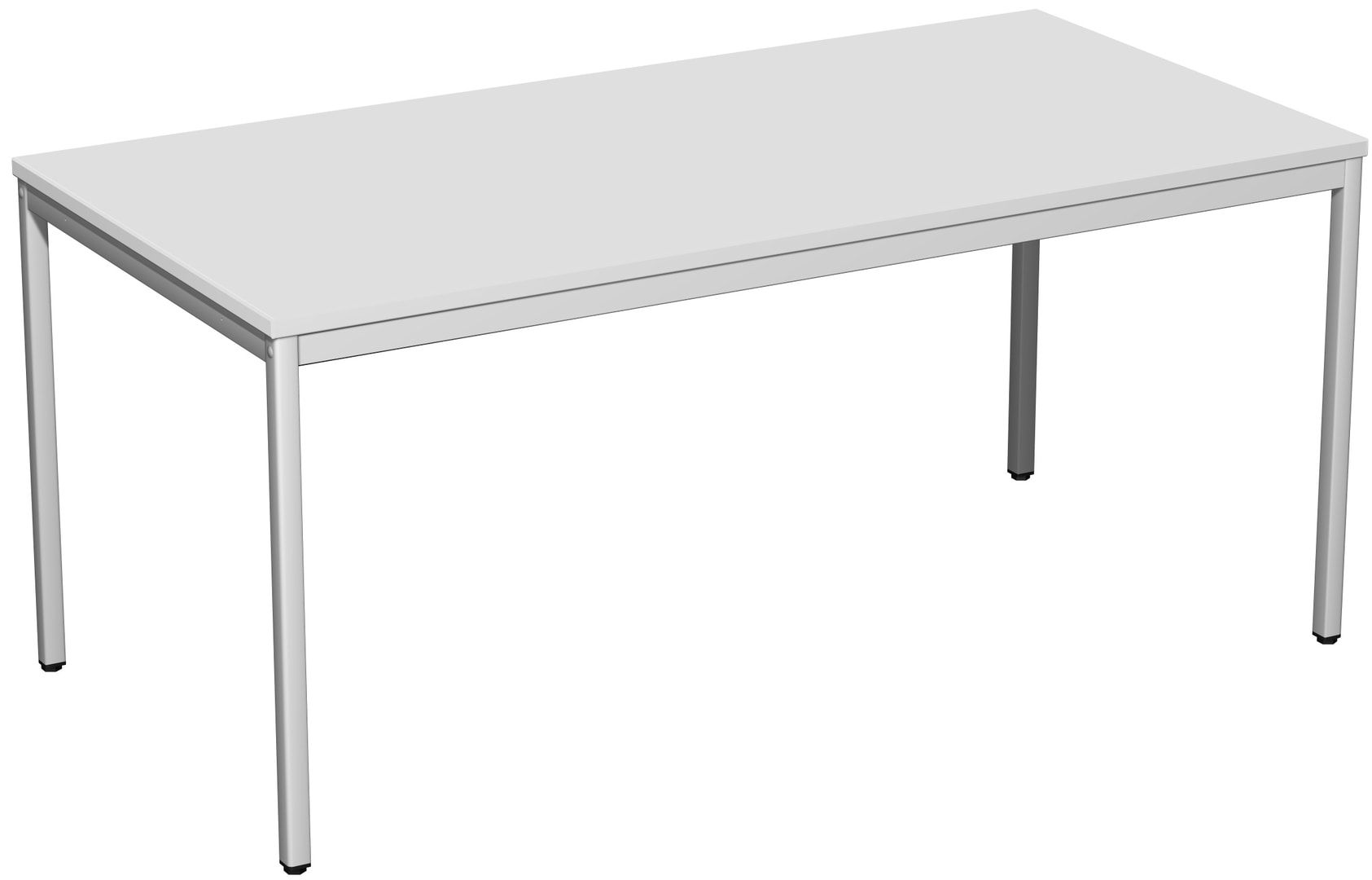 Schreibtisch - 4-Fuß Eco - Bürotisch - 720 x 1.000 x 800 mm (HxBxT) - Gestell lichtgrau - Ahorn