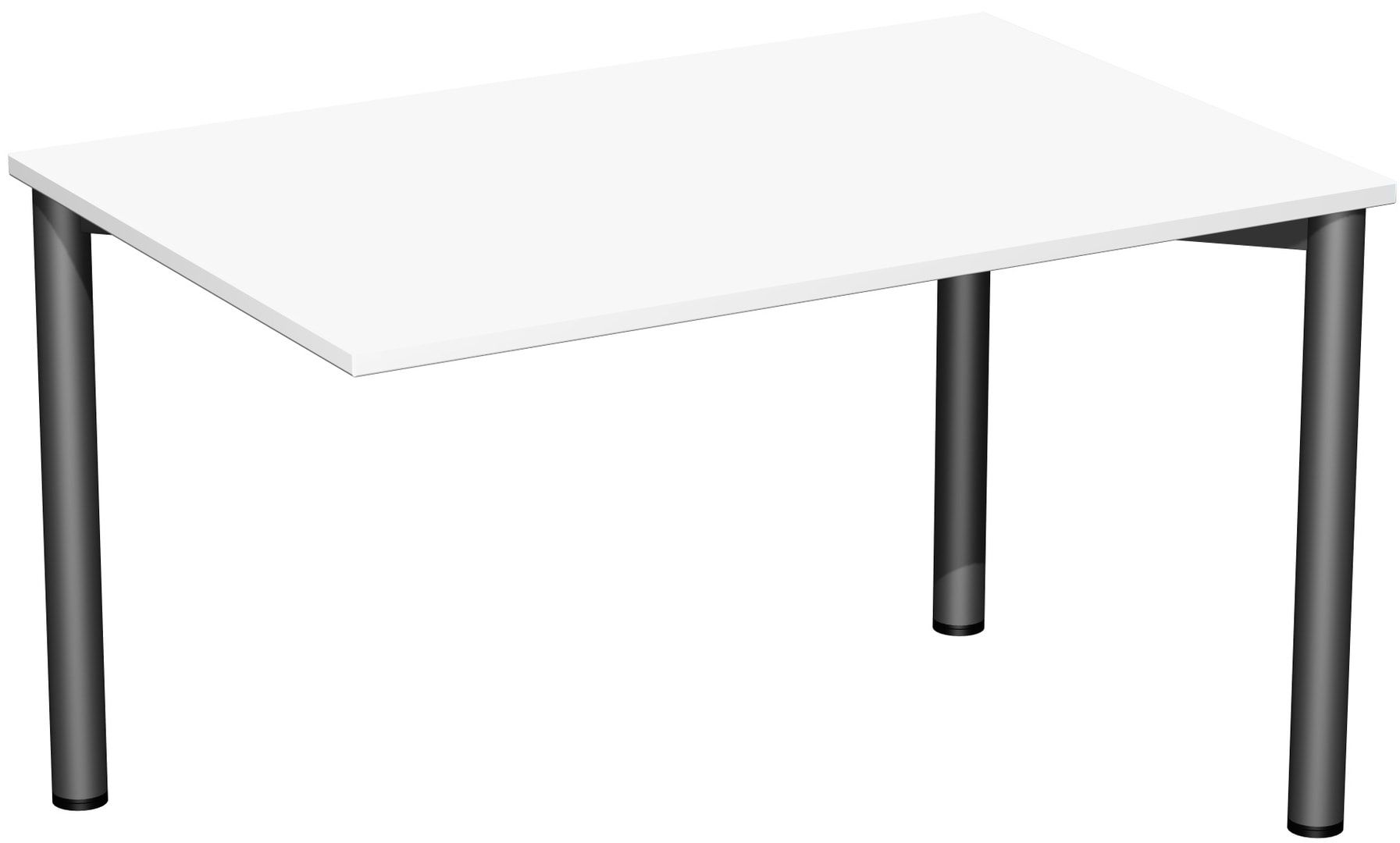 Schreibtisch - 4-Fuß Flex - Bürotisch - 720 x 1.200 x 600 mm (HxBxT) - Gestell anthrazit - Ahorn