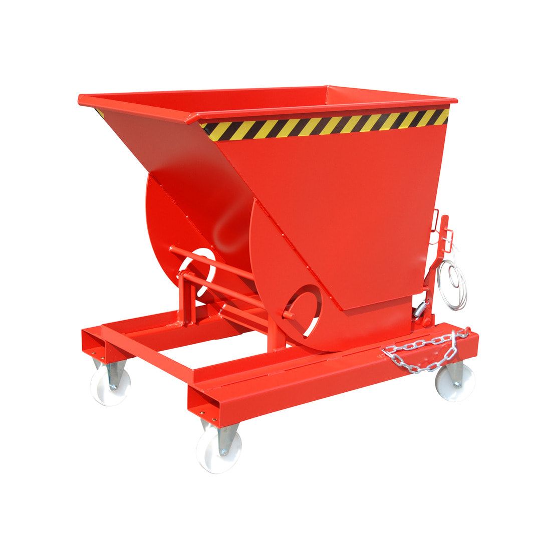 BAUER Muldenkippbehälter - 500 l Volumen - 1.000 kg - feuerverzinkt