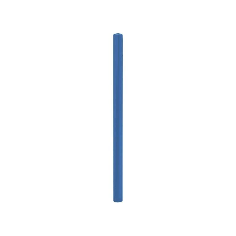 Einfacher Pfosten mit Bogenkopf - Durchmesser 60 mm - Höhe 1.100 mm - Farbe enzianblau