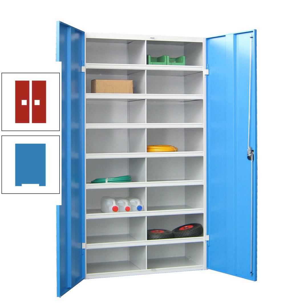 Aktenschrank - Fächerschrank - Sortierstation - 16 Fächer - Büroschrank - Dokumentenablage - 1.800 x 1.000 x 530 mm (HxBxT) - anthrazitgrau