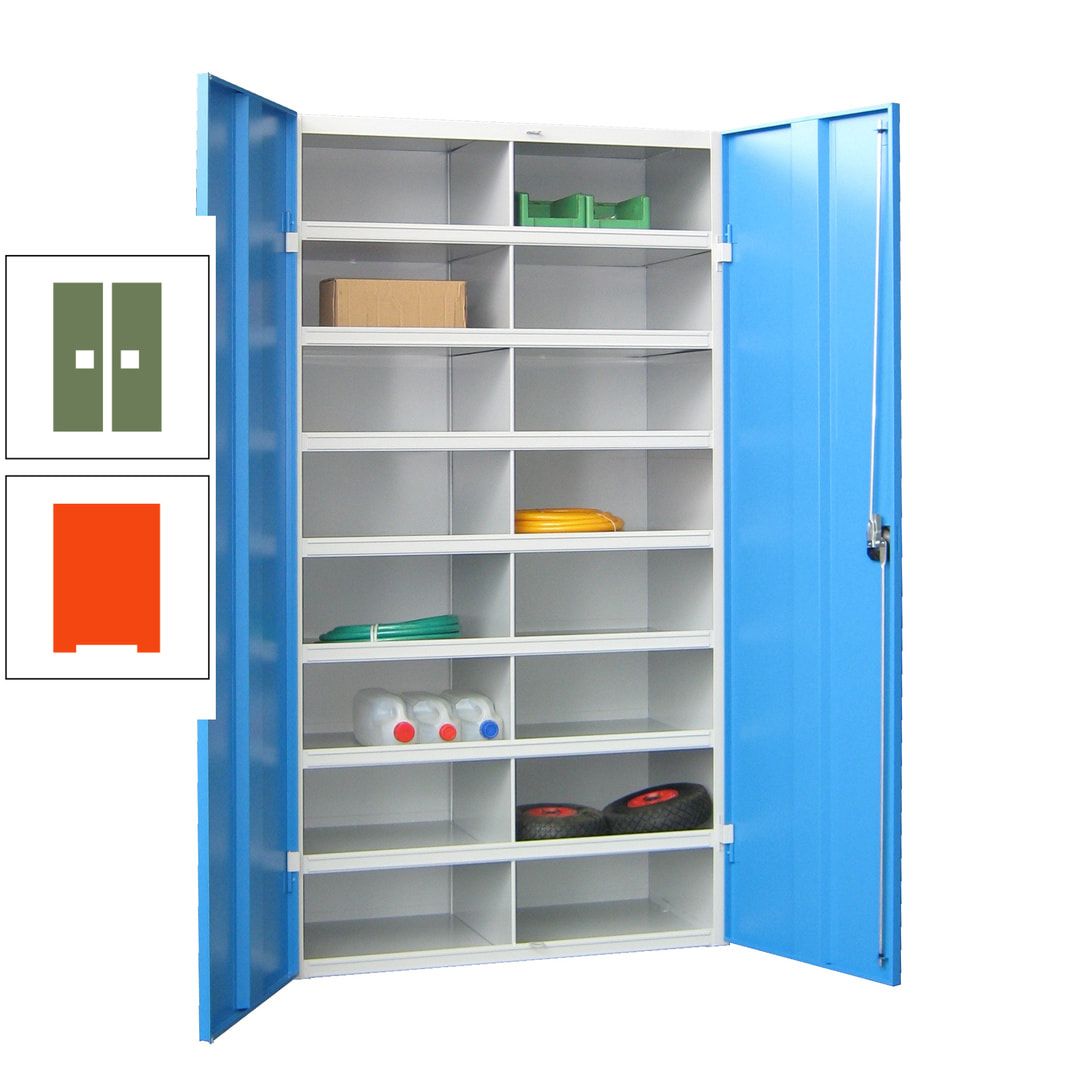 Aktenschrank - Fächerschrank - Sortierstation - 16 Fächer - Büroschrank - Dokumentenablage - 1.800 x 1.000 x 530 mm (HxBxT) - anthrazitgrau