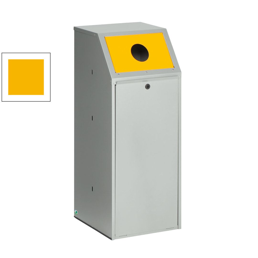 Wertstoffsammelgerät - 70 l - 1.000 x 400 x 400 mm (H x B x T) - Korpus kieselgrau - Einwurfklappe anthrazit - Abfallbehälter
