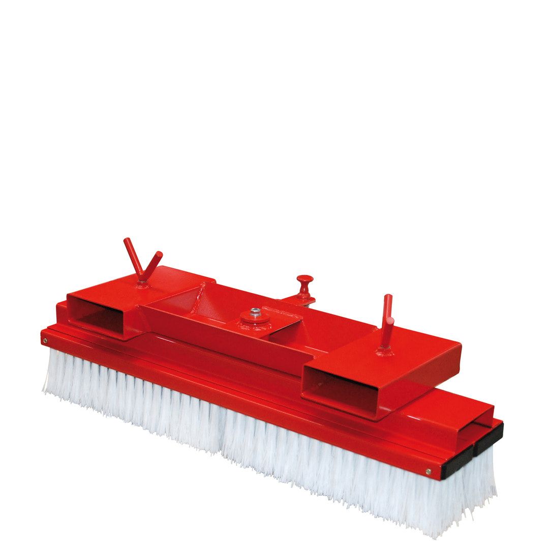 Gabelstapler-Kehrbesen - Breite 1.000 mm - fest - feuerrot