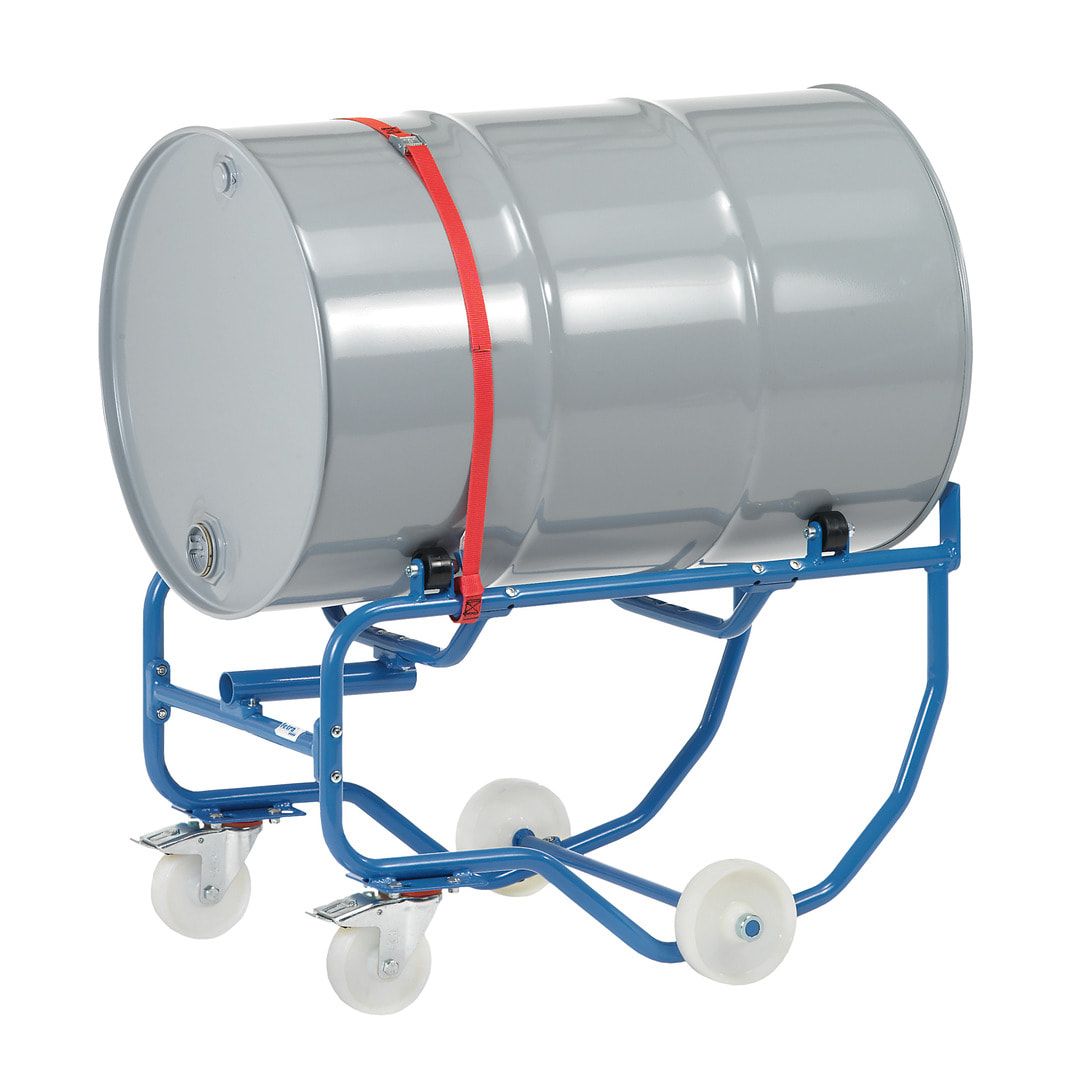 Fetra - Fasskipper für 200 l Fässer - Tragkraft 250 kg - fahrbar - Hebelstange