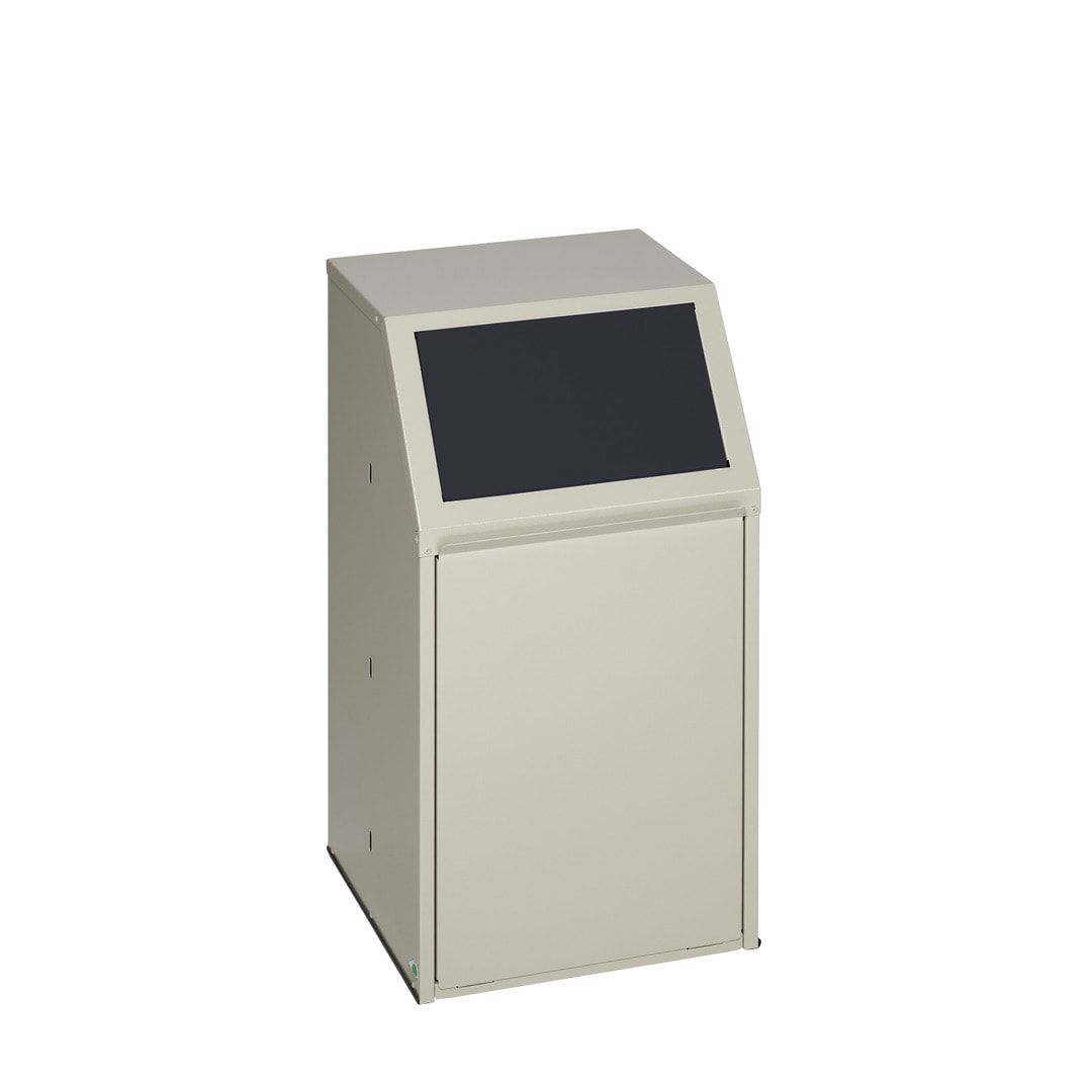 Wertstoffsammelgerät - fahrbar - 39 l - 800 x 400 x 400 mm (H x B x T) - Korpus kieselgrau - Einwurfklappe anthrazit - Abfallbehälter