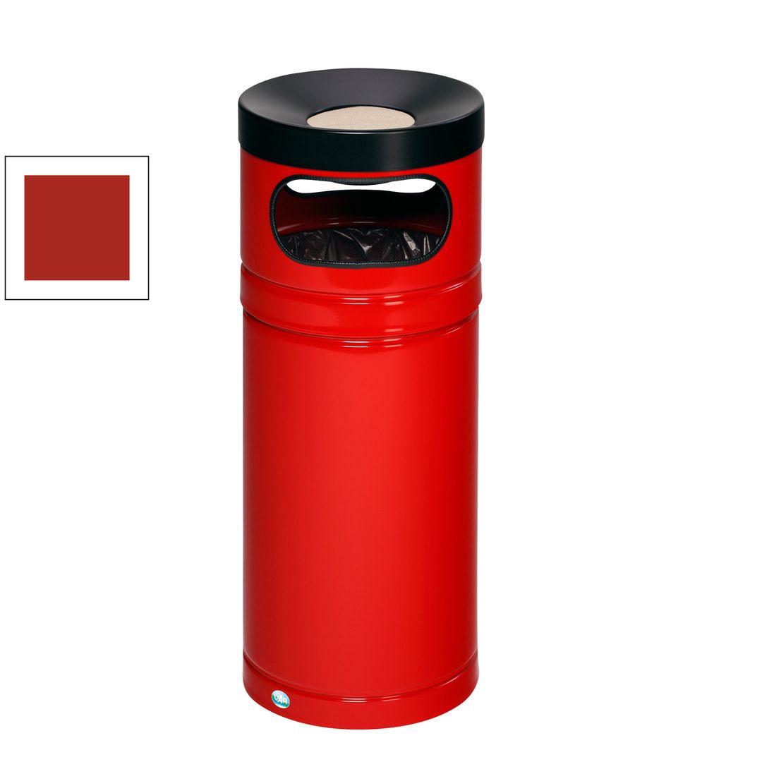 Abfallsammler - Ascher - für Kunststoffsäcke - Volumen 56 l - 885 x 365 x 365 mm (HxBxT) - enzianblau