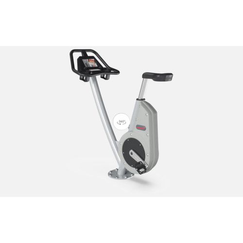 Sport Bike, Cardio, interaktiv, verstellbar auf 13 Sitzhöhen, Elektromotor, Edelstahlkurbel, Q-Faktor 175 mm, 1.180 x 510 x 1.100 mm (HxBxT), Grau