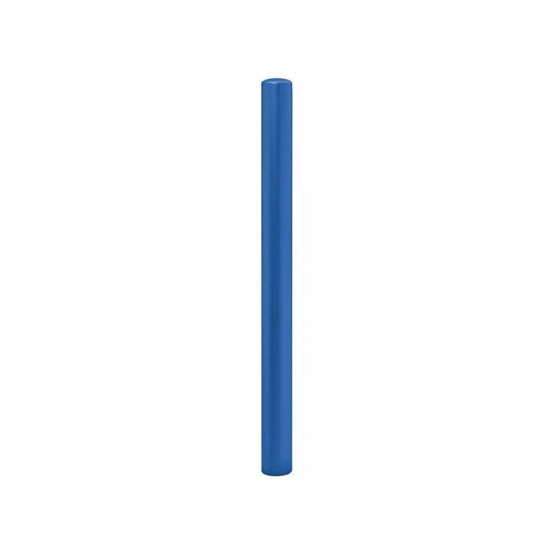 Einfacher Pfosten mit Bogenkopf - Durchmesser 76 mm - Höhe 1.000 mm - Farbe enzianblau