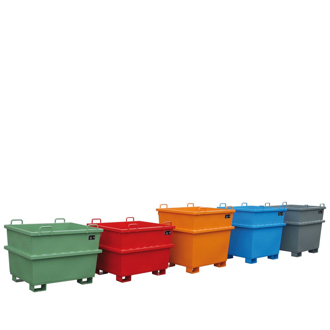 Container - konisch - Volumen 1.000 l - Traglast 2.000 kg - feuerrot