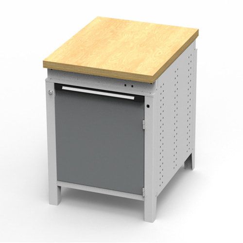 OTTOKIND Werkbank - Arbeitsplatte bündig - 850 x 605 x 750 mm (HxBxT) - Schrank - lichtgrau