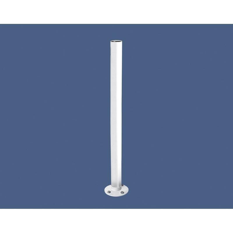 Neigbarer Pfosten mit Edelstahlkopf - 76 x 1.010 mm (DxH) - Farbe enzianblau - Pfosten mit Gelenk - beweglicher Pfosten