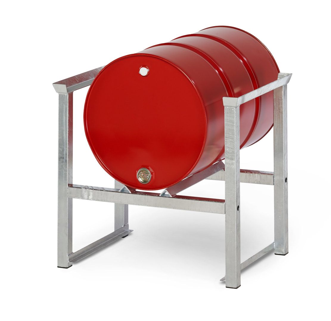 Stapelregal - Kapazität 200 l Fass: 1x - 790 x 875 x 640 mm (HxBxT) - Traglast 680 kg - verzinkt
