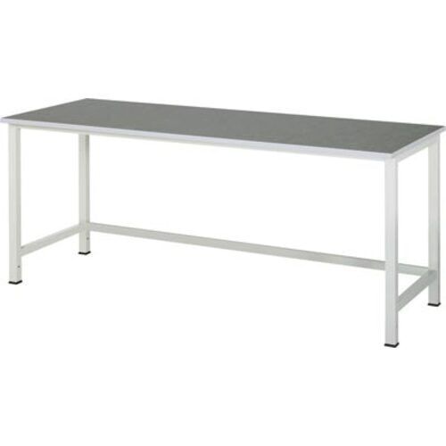 Arbeitstisch - 825 x 2.000 x 800 mm (HxBxT) - Traglast 500 kg - Linoleum - Anthrazitgrau