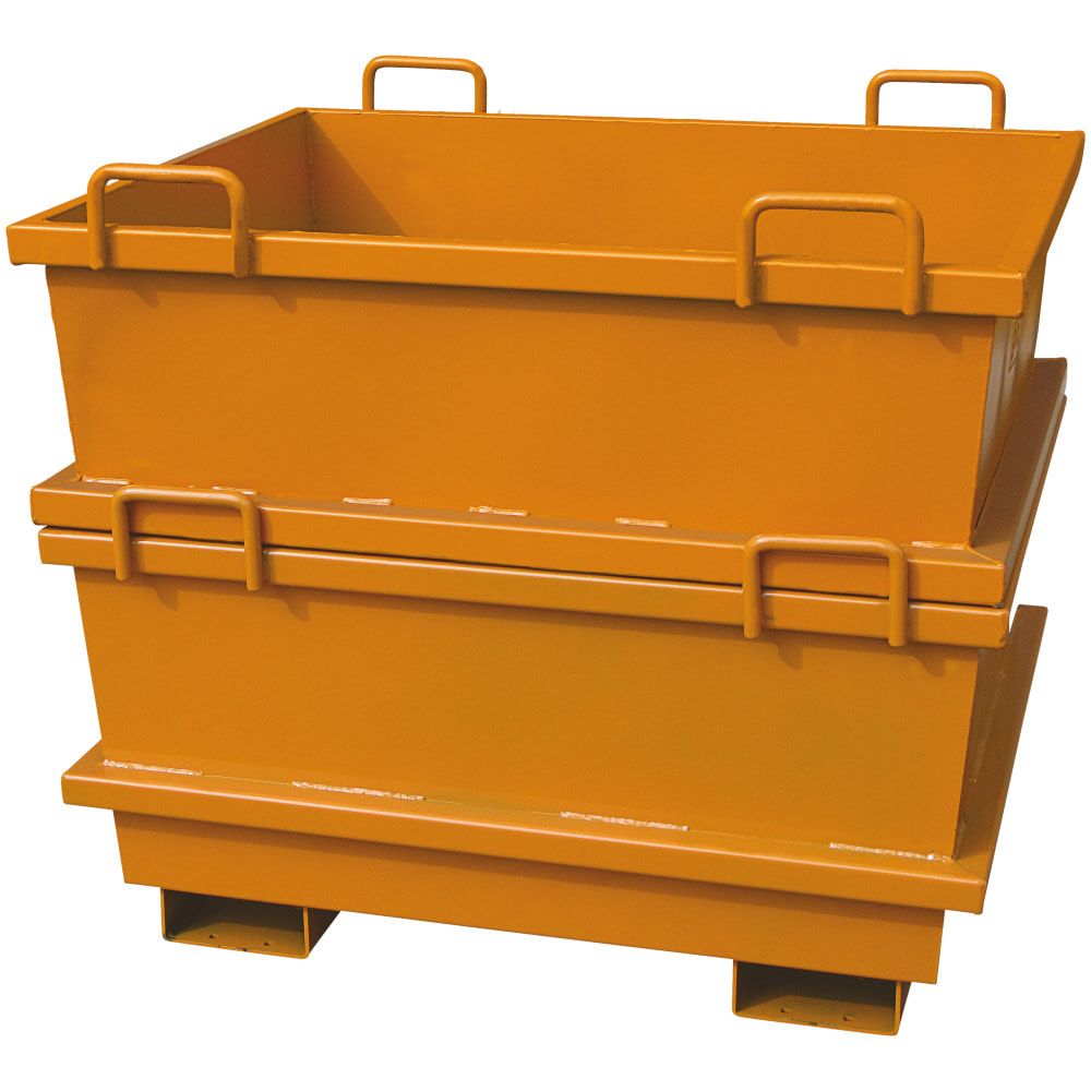 Eichinger Universal Container für Kran und Stapler, Volumen 1.000 l, Tragkraft 2.000 kg, 1.300 x 1.210 x 1.040 mm (HxBxT), Farbe enzianblau (RAL 5010)