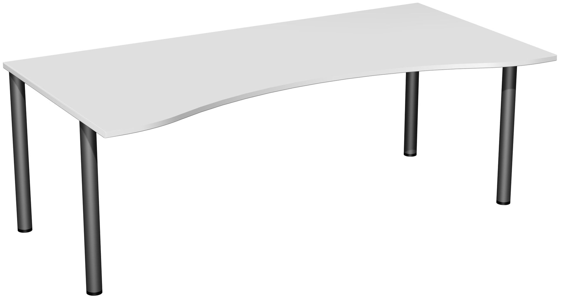 Ergo-Schreibtisch - 4-Fuß Flex - Bürotisch - 720 x 1.600 x 1.000 mm (HxBxT) - Gestell anthrazit - Ahorn