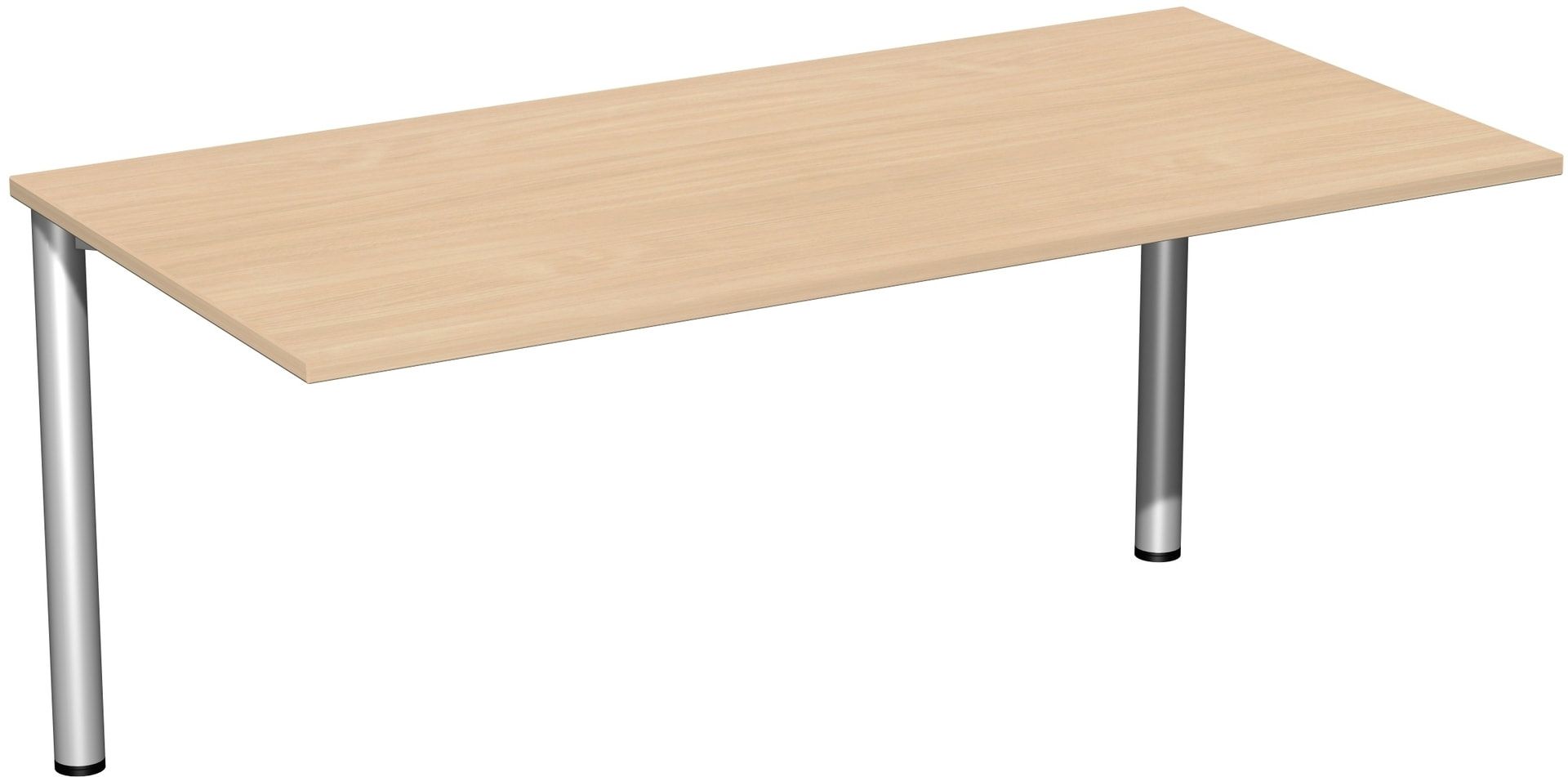 Schreibtisch - 4-Fuß Flex - Bürotisch - 720 x 1.200 x 600 mm (HxBxT) - Gestell anthrazit - Ahorn