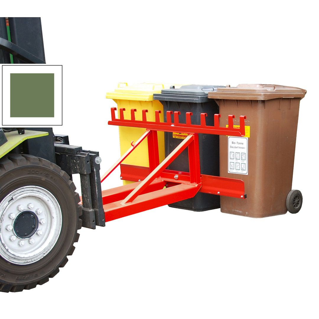 BAUER Mülltonnen-Heber - 200 kg - 1 x 80-360 Liter - feuerrot