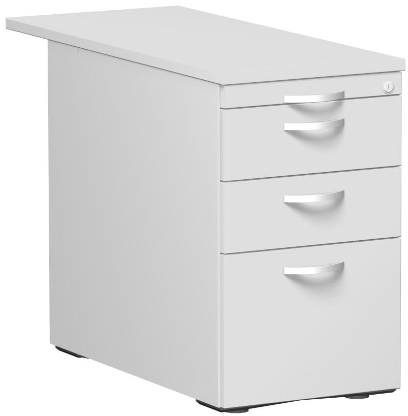 Standcontainer, Hängeregistratur, 2 Schubladen, Ordnungsfach, 720 x 438 x 800 (1.000) mm (HxBxT), Front Ahorn, Oberboden Ahorn, Korpus Ahorn