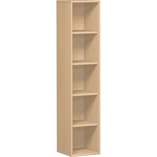 Büroregal, 5 Ordnerhöhen, modular, Metallsockel/Standfüße, Dreischicht-Feinspan, Einlegeboden, 1.920 x 1.000 x 425 mm (HxBxT), Dekor Ahorn
