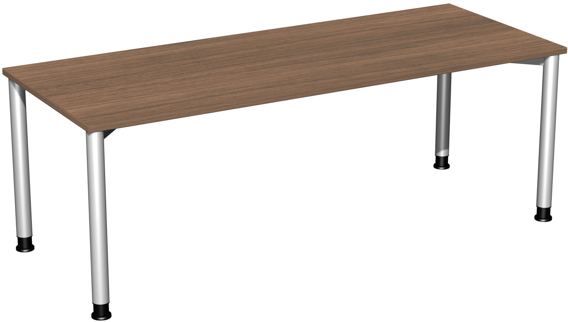 Schreibtisch - 4-Fuß Flex - Bürotisch - Höhe 680-800 mm - 1.000 x 800 mm (BxT) - Gestell anthrazit - Ahorn