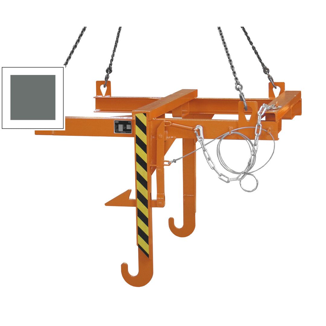 Kipptraverse für Baustoff-Behälter - Traglast 2.000 kg - feuerrot