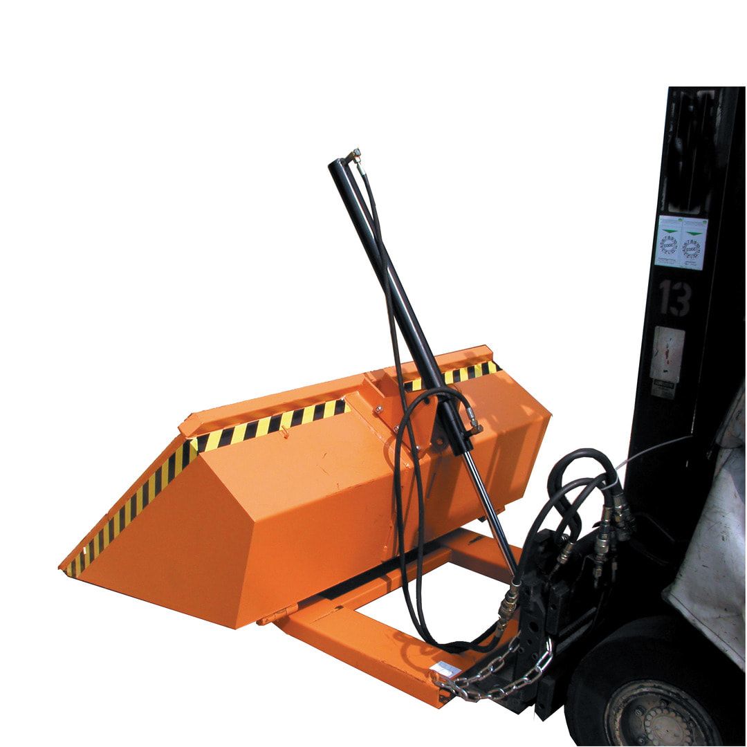BAUER Staplerschaufel hydraulisch - 1.200 l - 1.500 kg - Doppelgelenk - feuerrot