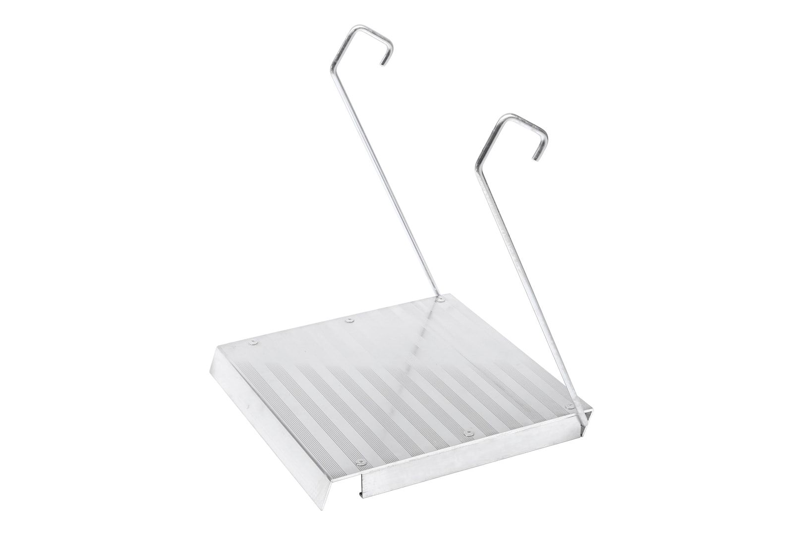 Einhängetritt für Sprossenleitern, für 30 x 30 mm Sprossen, 300 x 255 mm (BxT), für Leiterinnenbreite 290 mm, 150 kg Tragkraft