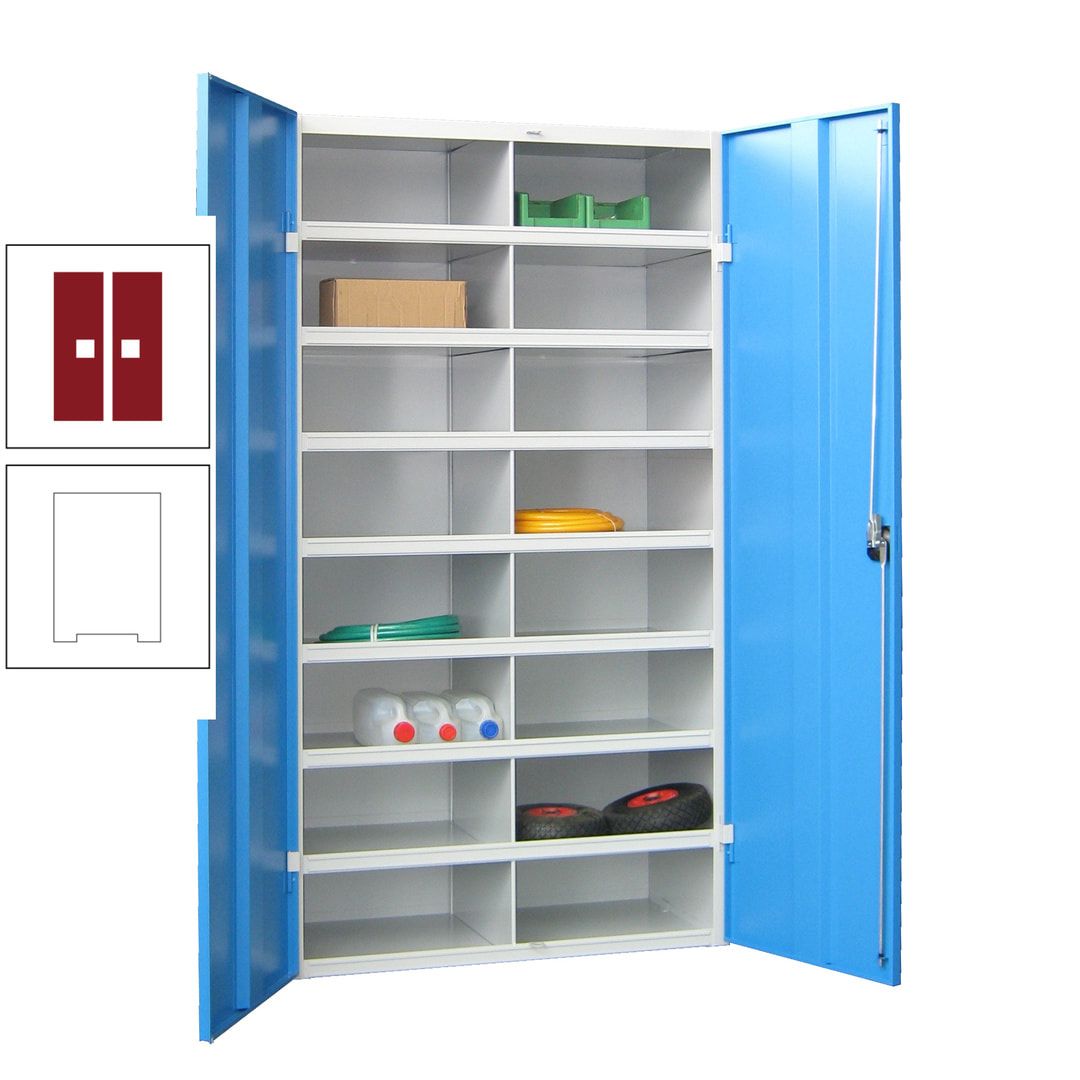 Aktenschrank - Fächerschrank - Sortierstation - 16 Fächer - Büroschrank - Dokumentenablage - 1.800 x 1.000 x 530 mm (HxBxT) - anthrazitgrau