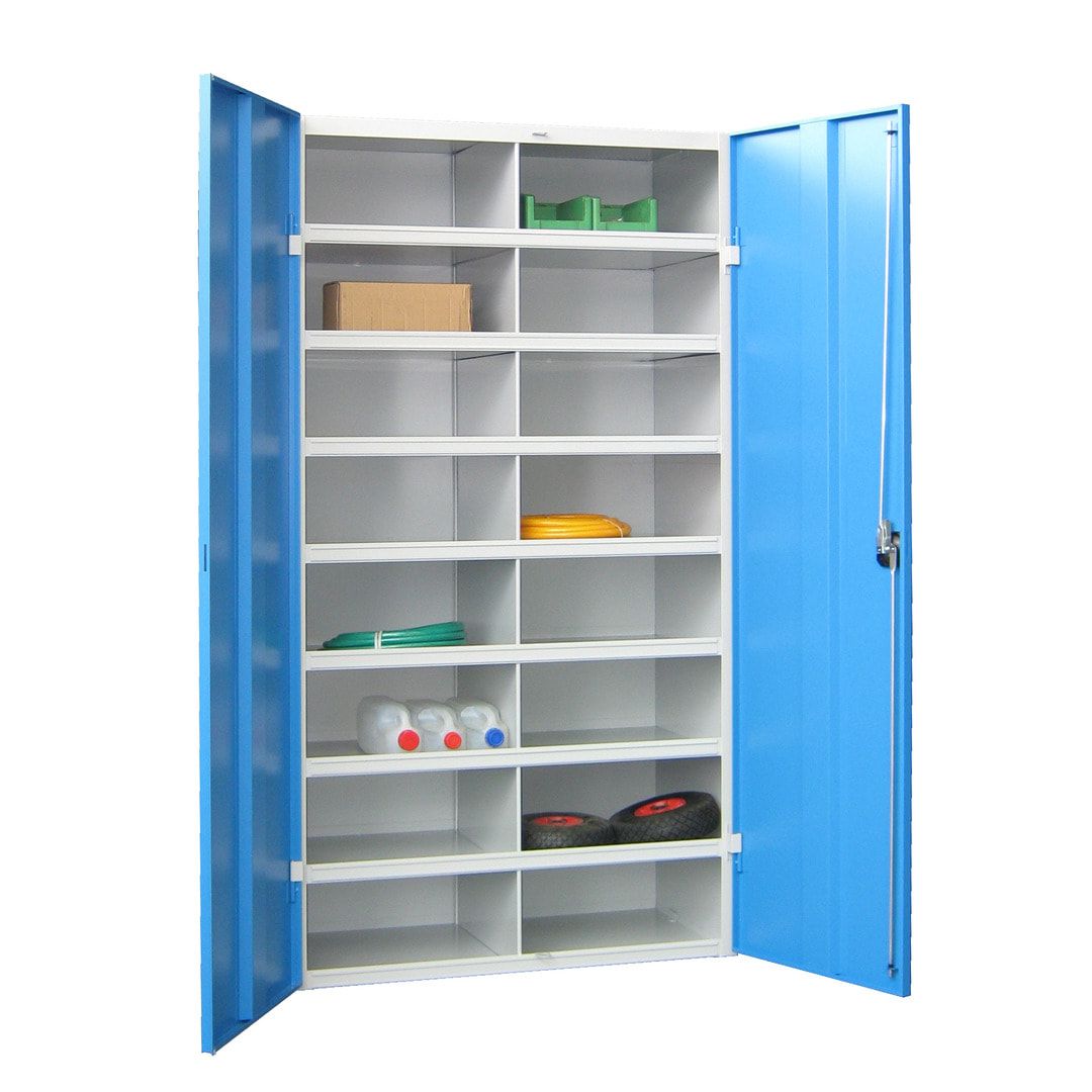 Aktenschrank - Fächerschrank - Sortierstation - 16 Fächer - Büroschrank - Dokumentenablage - 1.800 x 1.000 x 530 mm (HxBxT) - anthrazitgrau