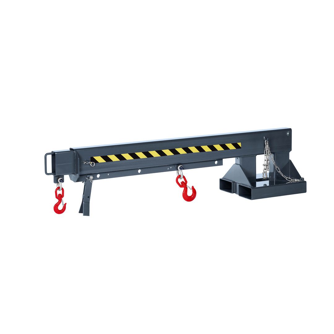 Kranarm für Gabelstapler - max. Traglast 5.000 kg - Länge 2.220 - 3.720 mm - anthrazitgrau