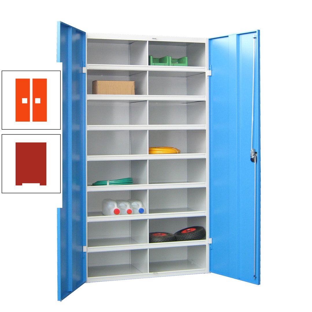 Aktenschrank - Fächerschrank - Sortierstation - 16 Fächer - Büroschrank - Dokumentenablage - 1.800 x 1.000 x 530 mm (HxBxT) - anthrazitgrau