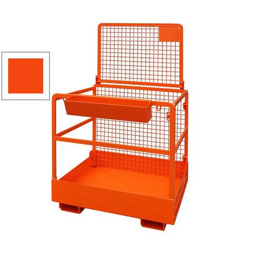 Arbeitsbühne, Arbeitsplattform Eichinger, Drahtgitter, 2 Personen, für Frontstapler, rutschsicher, 2.000 x 1.090 x 1.200 mm (HxBxT), anthrazitgrau