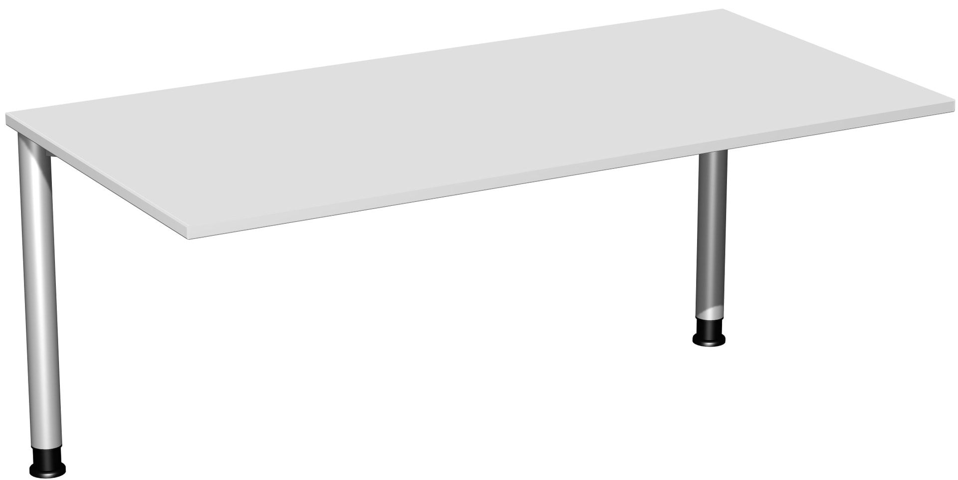 Schreibtisch - 4-Fuß Flex - Bürotisch - Höhe 680-800 mm - 1.200 x 600 mm (BxT) - Gestell anthrazit - Ahorn