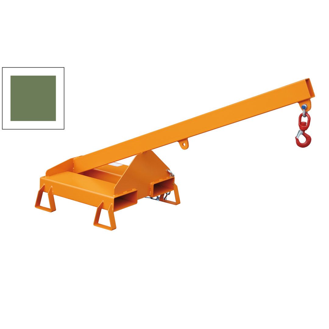 BAUER Lastarm - 1.000 kg - Länge 1.600 mm - 2 Abstände möglich - geneigt - feuerrot